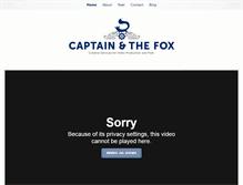 Tablet Screenshot of captainandthefox.com